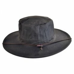 The Squatter Waxed Cotton Booney Hat