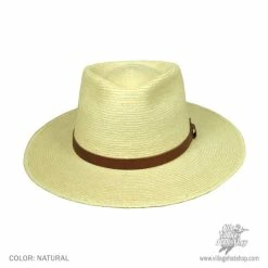 Teardrop Guatemalan Palm Leaf Straw Fedora Hat