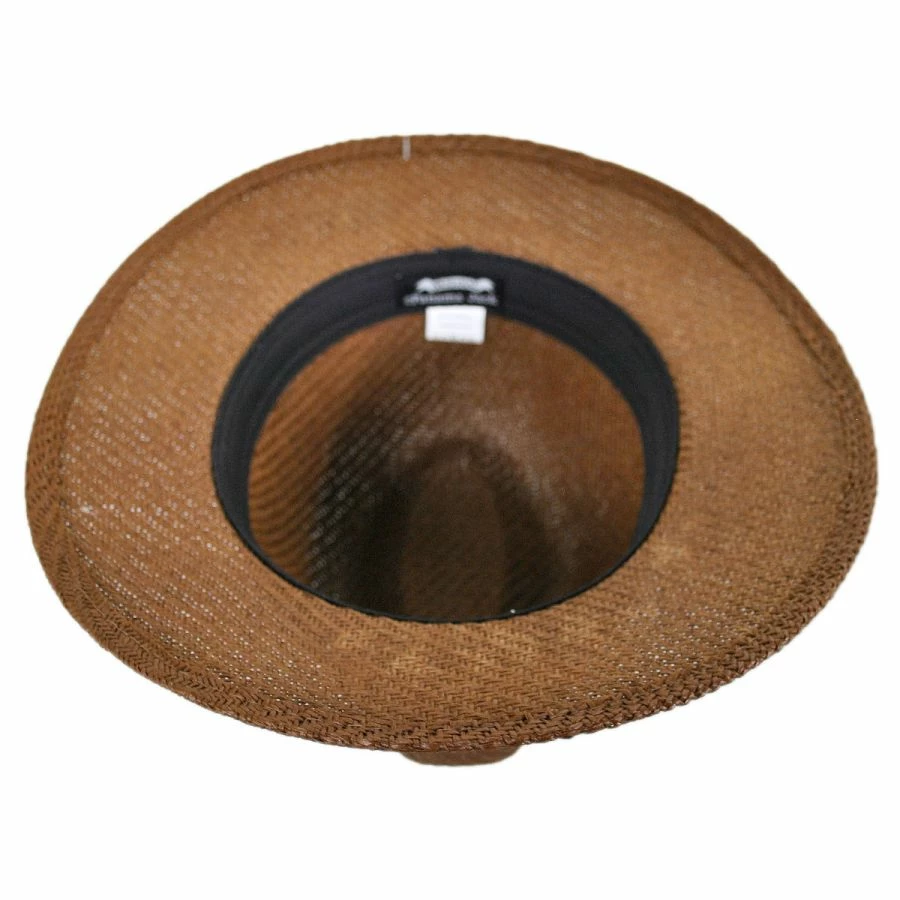 Panama Jack Ribbon Toyo Straw Safari Fedora Hat 3 Panama Jack Ribbon Toyo Straw Safari Fedora Hat - Image 3