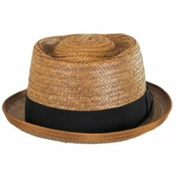 Be Bop Coconut Straw Pork Pie Hat