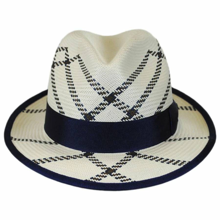 Rialto Shantung Straw Trilby Fedora Hat 1 Rialto Shantung Straw Trilby Fedora Hat