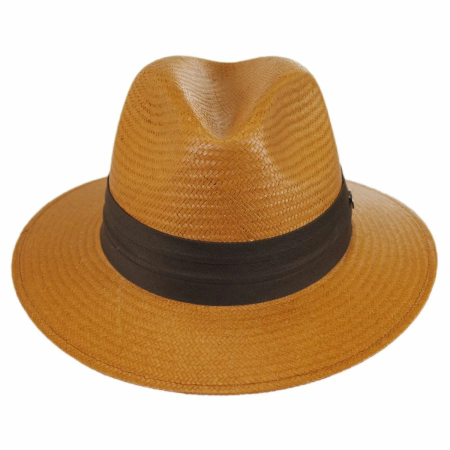 Augusta Toyo Straw Safari Fedora Hat 1 Augusta Toyo Straw Safari Fedora Hat