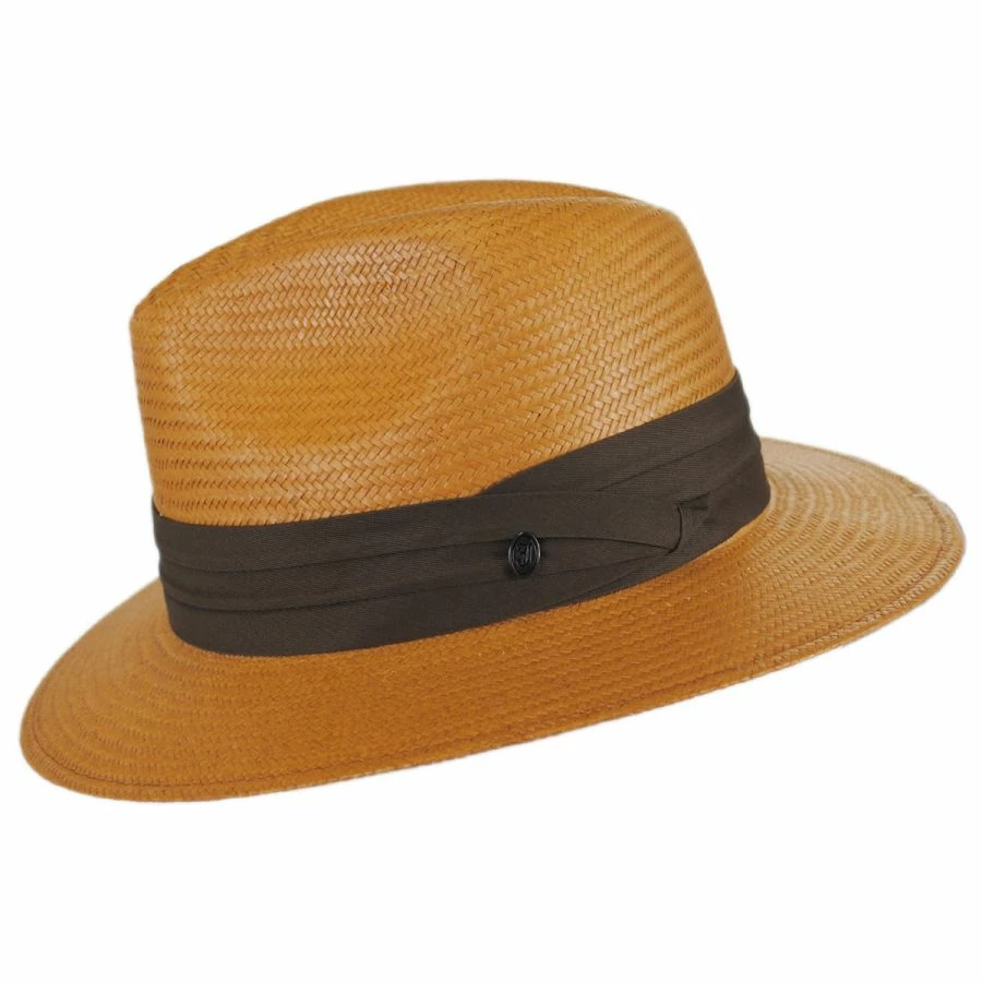 Augusta Toyo Straw Safari Fedora Hat 2 Augusta Toyo Straw Safari Fedora Hat - Image 2