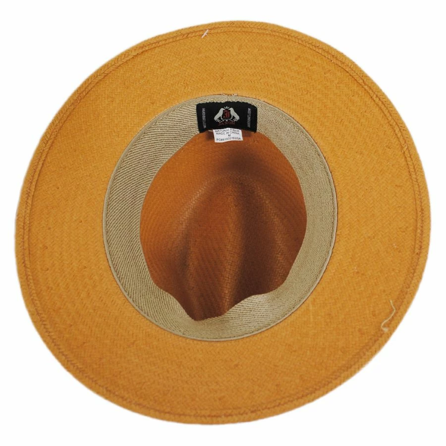 Augusta Toyo Straw Safari Fedora Hat 3 Augusta Toyo Straw Safari Fedora Hat - Image 3