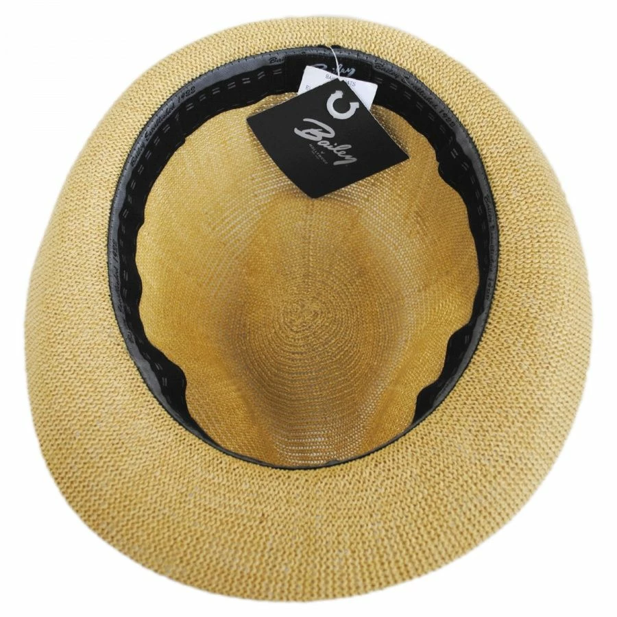 Elliot Straw Fedora Hat 3 Elliot Straw Fedora Hat - Image 3