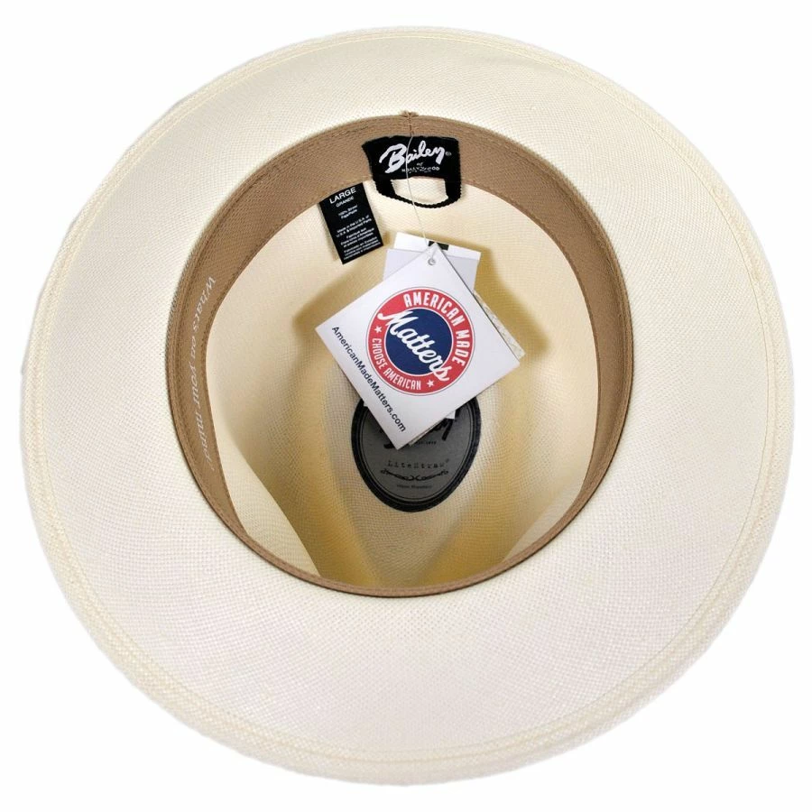 Konrath Shantung LiteStraw Fedora Hat 3 Konrath Shantung LiteStraw Fedora Hat - Image 3