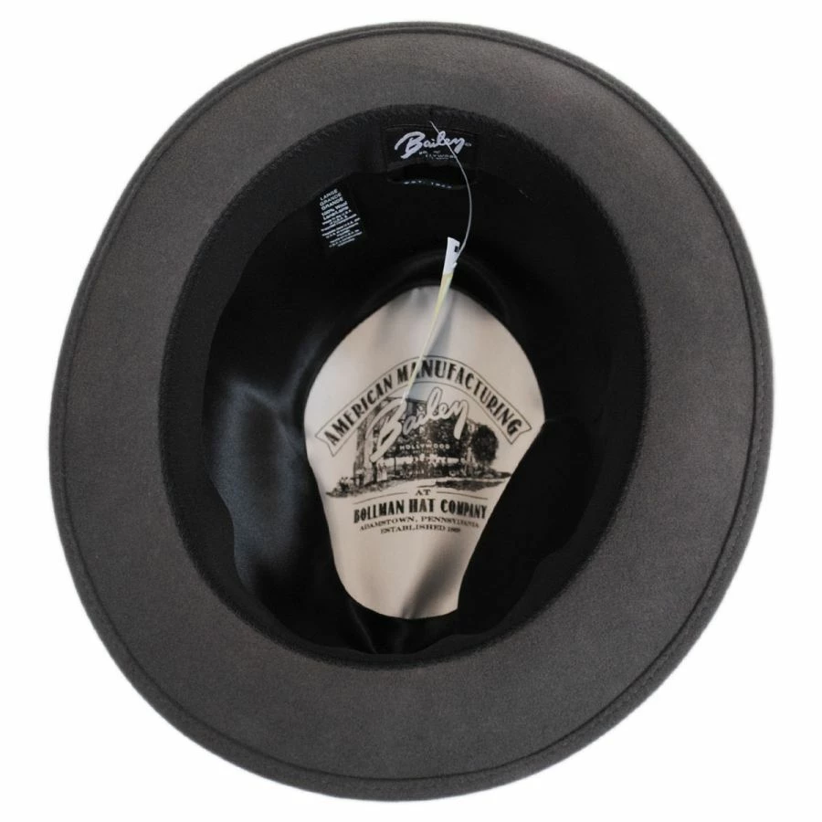 Bogan Elite Wool Felt Fedora Hat 3 Bogan Elite Wool Felt Fedora Hat - Image 3