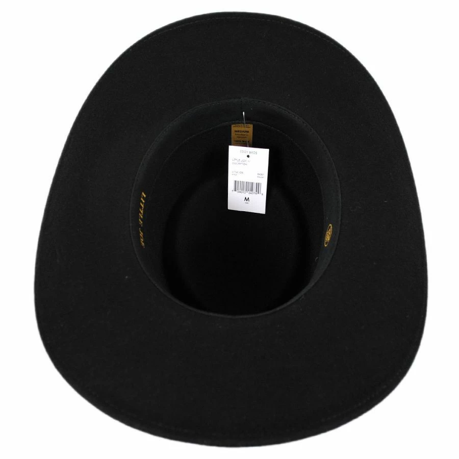 Little Joe Wool Felt Gambler Western Hat 3 Little Joe Wool Felt Gambler Western Hat - Image 3