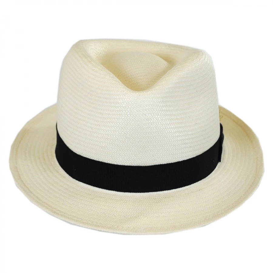 Guthrie Shantung Straw Fedora Hat 3 Guthrie Shantung Straw Fedora Hat - Image 3