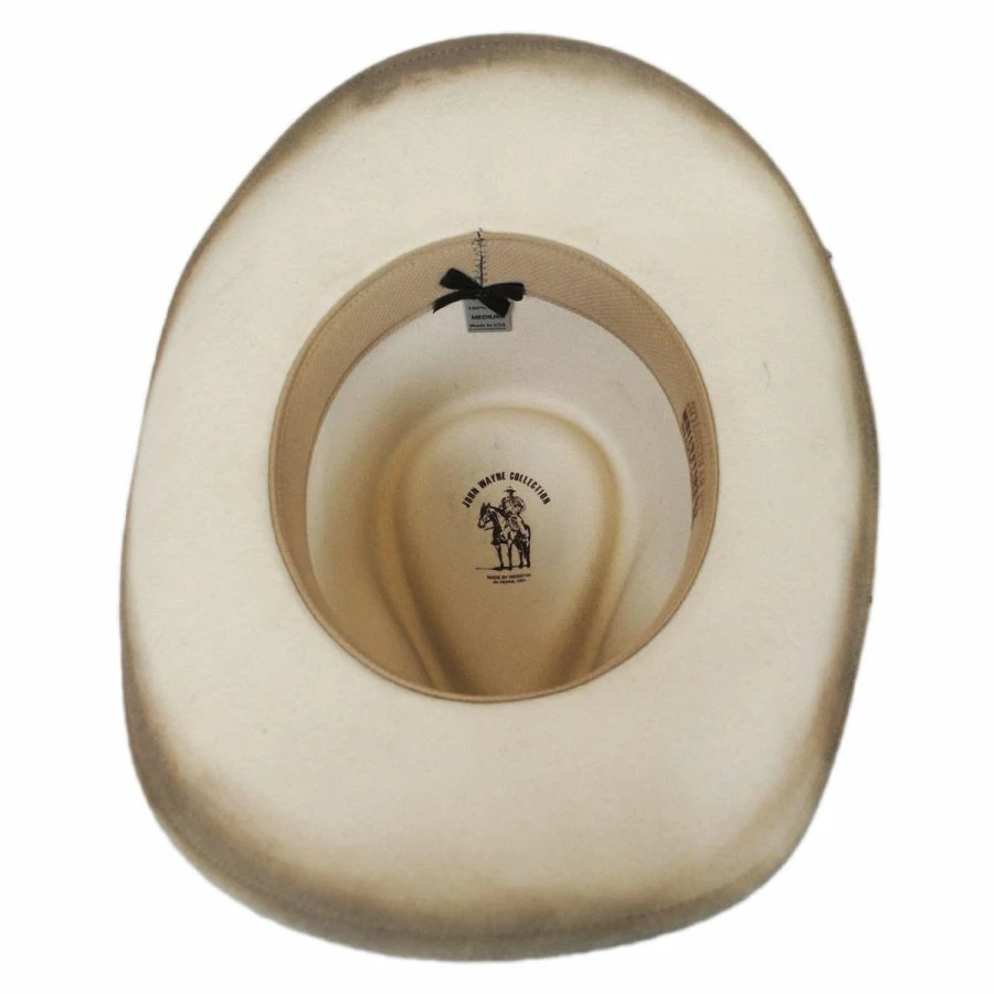 Stetson John Wayne The Fort Wool Felt Crushable Western Hat - Silverbelly - Image 3