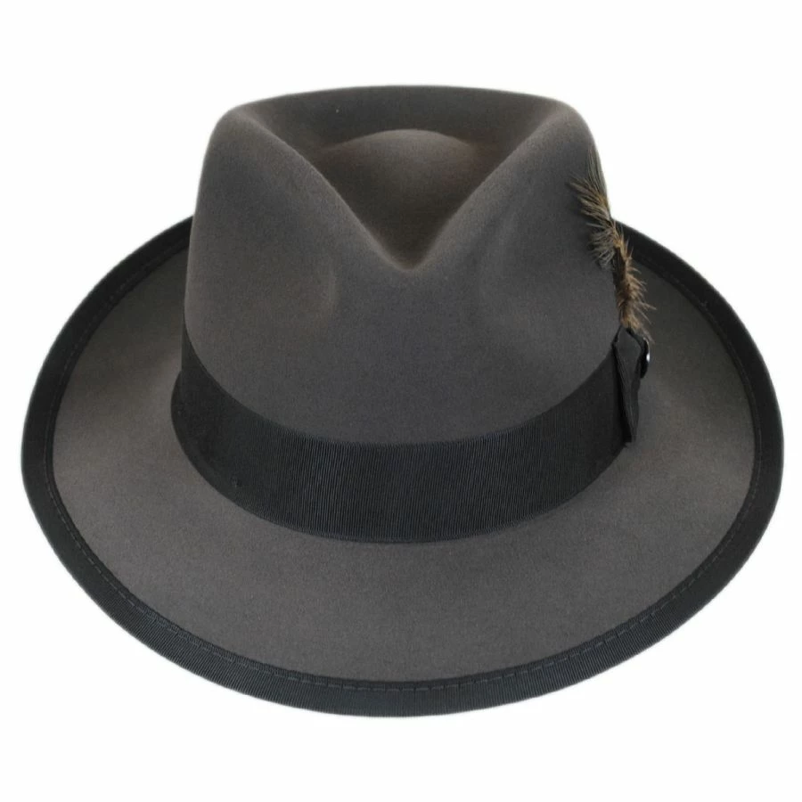 Stetson Whippet Fur Felt Fedora Hat 1 Stetson Whippet Fur Felt Fedora Hat