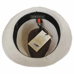 Stetson Two-Tone Vegan Linen Trilby Fedora Hat 5 Stetson Two-Tone Vegan Linen Trilby Fedora Hat -CHARLIE 1 HORSE Shop 271501