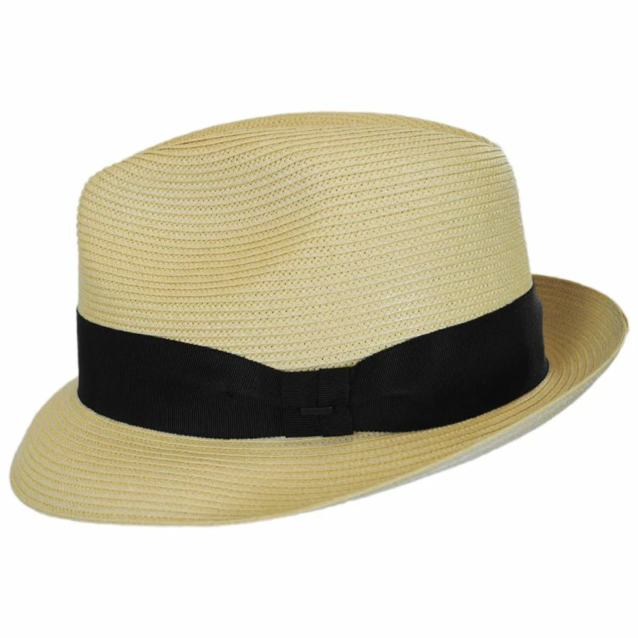 Craig Straw Fedora Hat 2 Craig Straw Fedora Hat - Image 2