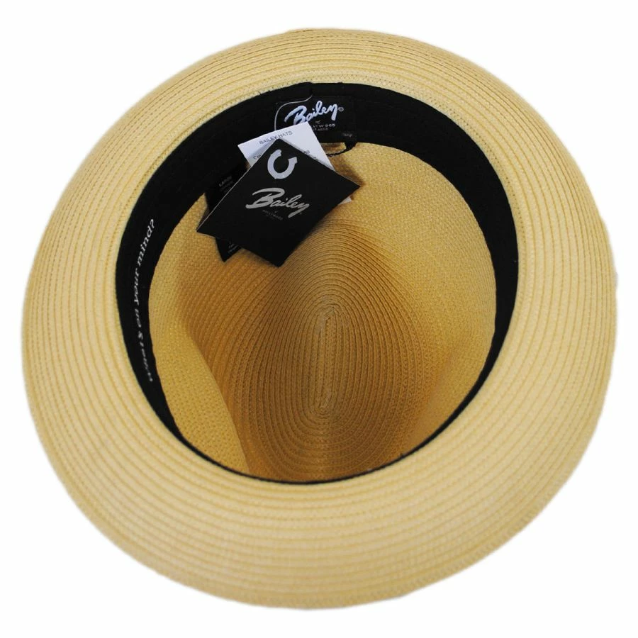 Craig Straw Fedora Hat 3 Craig Straw Fedora Hat - Image 3