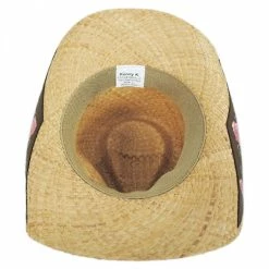 Pink Rose Raffia Straw Western Hat 5 Pink Rose Raffia Straw Western Hat -CHARLIE 1 HORSE Shop 281807