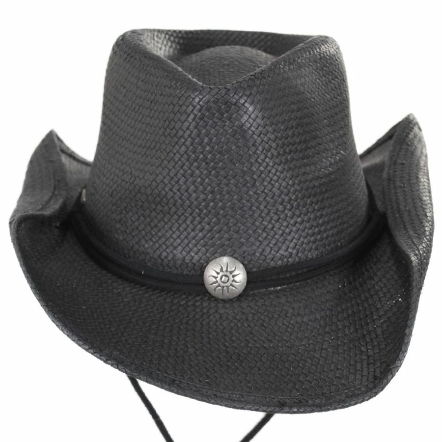 Scala Chincord Toyo Straw Western Hat