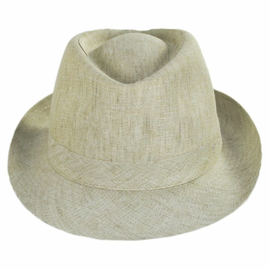 Stetson Linen Delave Trilby Fedora Hat 1 Stetson Linen Delave Trilby Fedora Hat