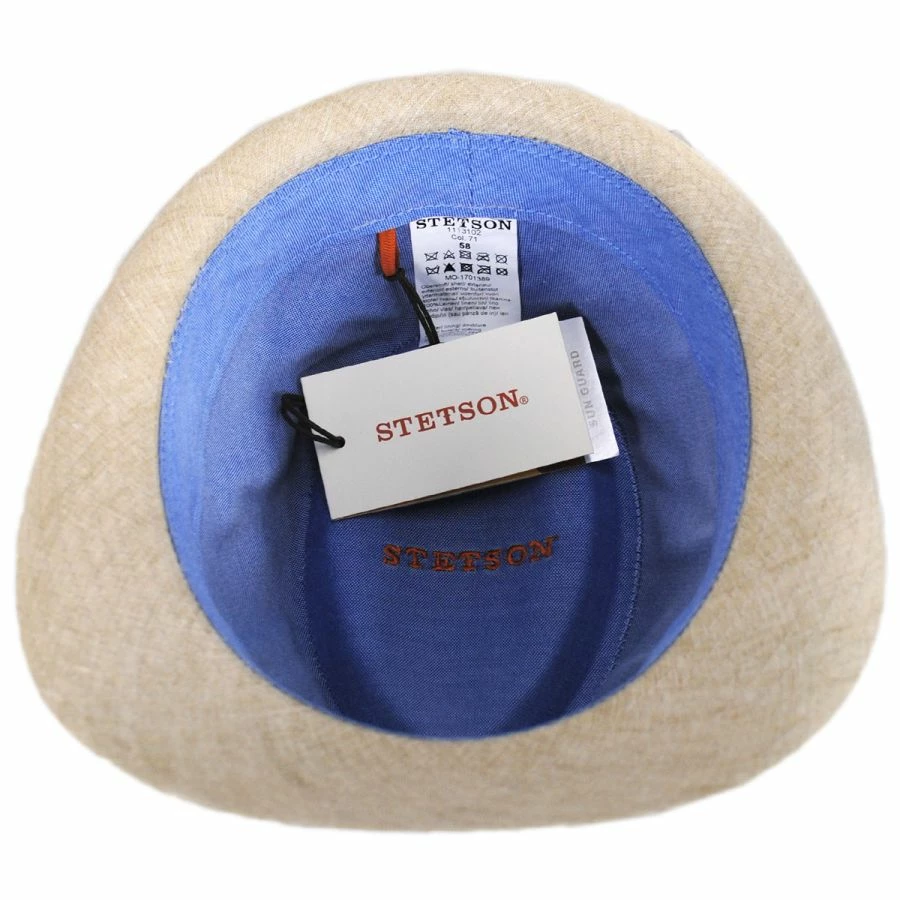Stetson Linen Delave Trilby Fedora Hat 3 Stetson Linen Delave Trilby Fedora Hat - Image 3