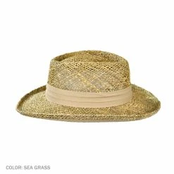Pebble Beach Seagrass Straw Gambler Hat 5 Pebble Beach Seagrass Straw Gambler Hat -CHARLIE 1 HORSE Shop 29444