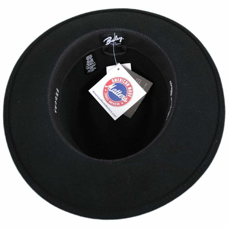 Packable Wool LiteFelt Fedora Hat - Image 3