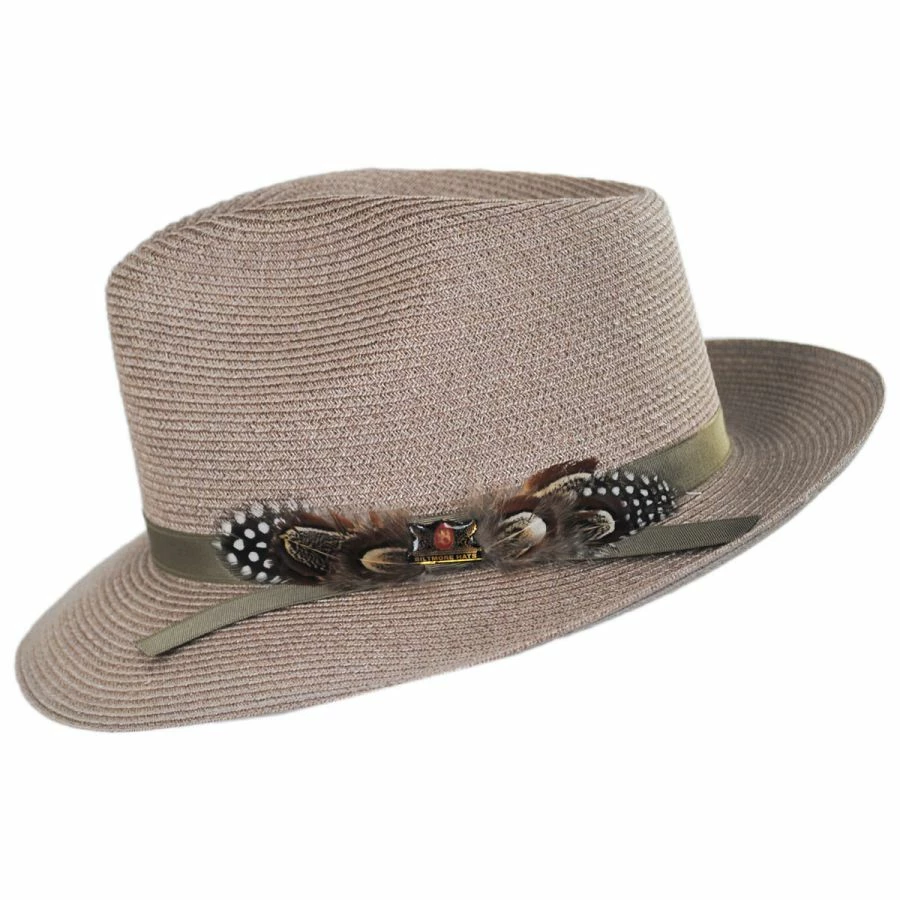 Aviator Hemp Straw Fedora Hat 2 Aviator Hemp Straw Fedora Hat - Image 2