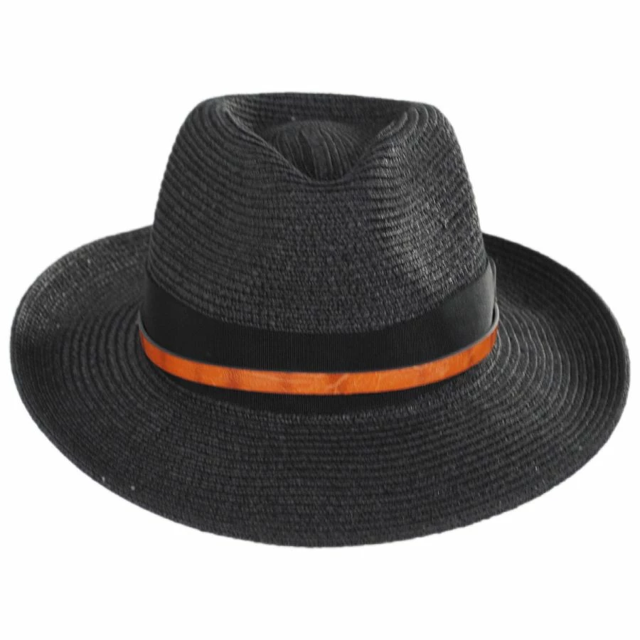 Denney Toyo Straw Blend Fedora Hat 1 Denney Toyo Straw Blend Fedora Hat