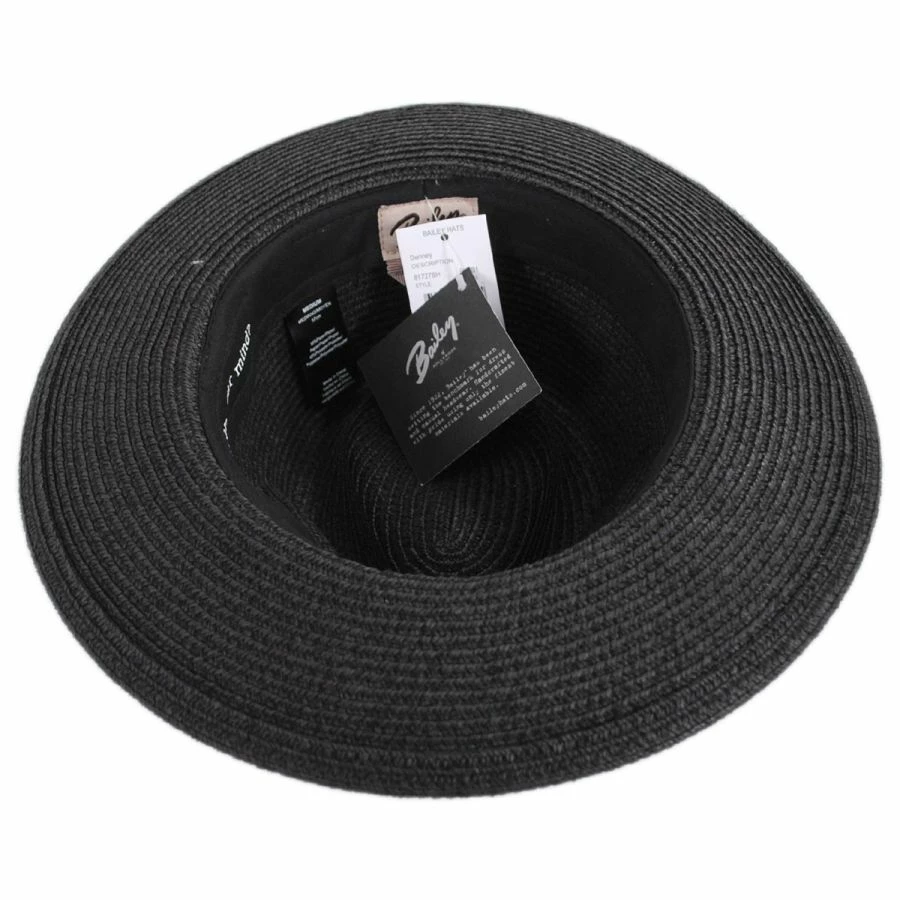 Denney Toyo Straw Blend Fedora Hat 3 Denney Toyo Straw Blend Fedora Hat - Image 3
