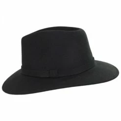 Alternative view of Slope Earflap Wool Felt Fedora Hat