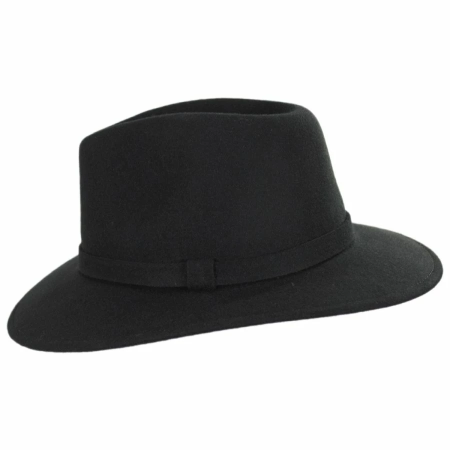 Slope Earflap Wool Felt Fedora Hat 2 Slope Earflap Wool Felt Fedora Hat - Image 2