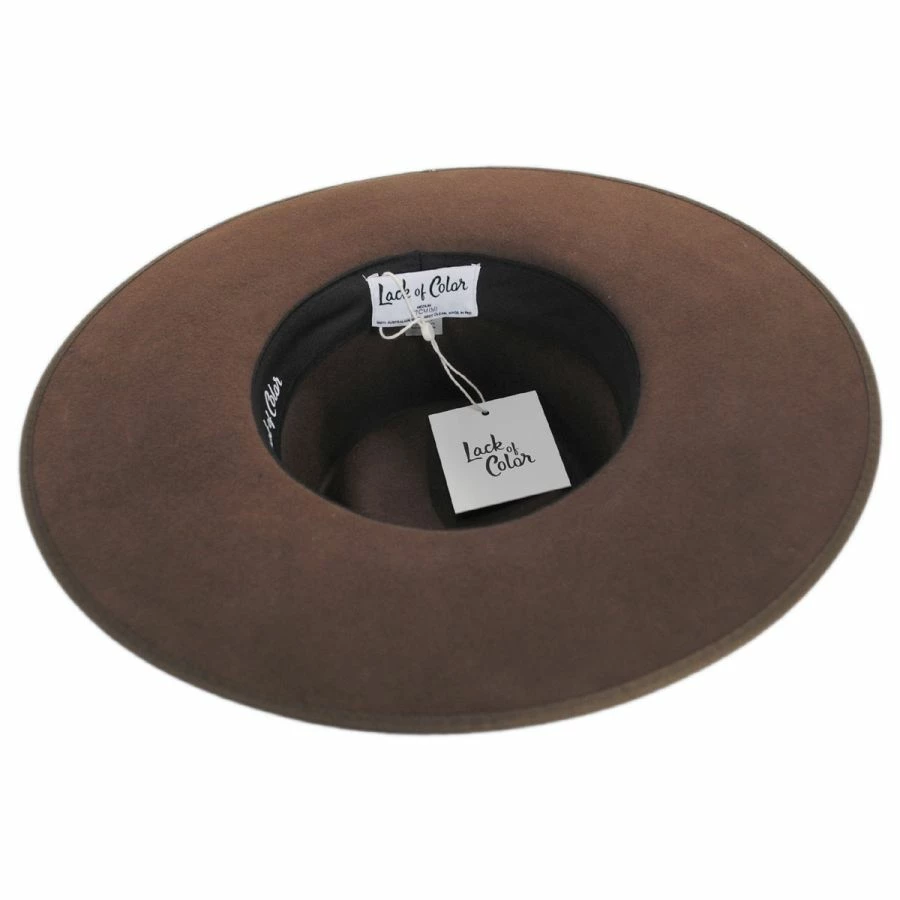 Wool Felt Rancher Fedora Hat - Coco 3 Wool Felt Rancher Fedora Hat - Coco - Image 3