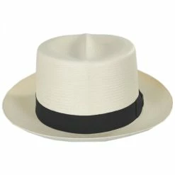 Optimo Shantung Straw Fedora Hat