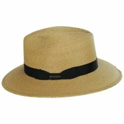Alternative view of Stetson Trailhead Palm Straw Fedora Hat