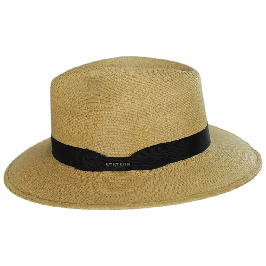Stetson Trailhead Palm Straw Fedora Hat 2 Stetson Trailhead Palm Straw Fedora Hat - Image 2