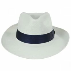 Santorini Panama Straw Fedora Hat