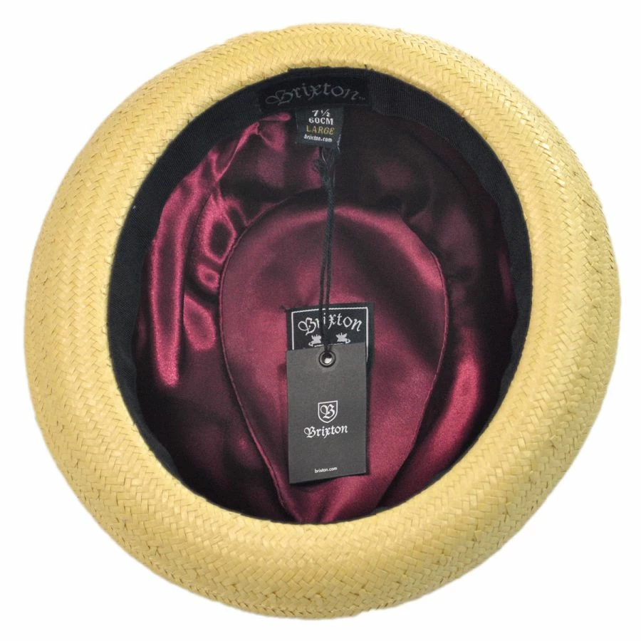 Castor Toyo Straw Fedora Hat 3 Castor Toyo Straw Fedora Hat - Image 3