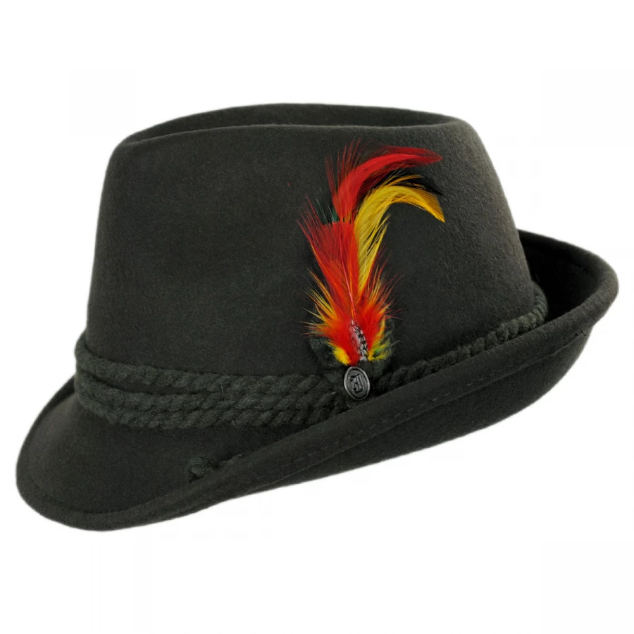 Alpine Wool Felt Fedora Hat 2 Alpine Wool Felt Fedora Hat - Image 2