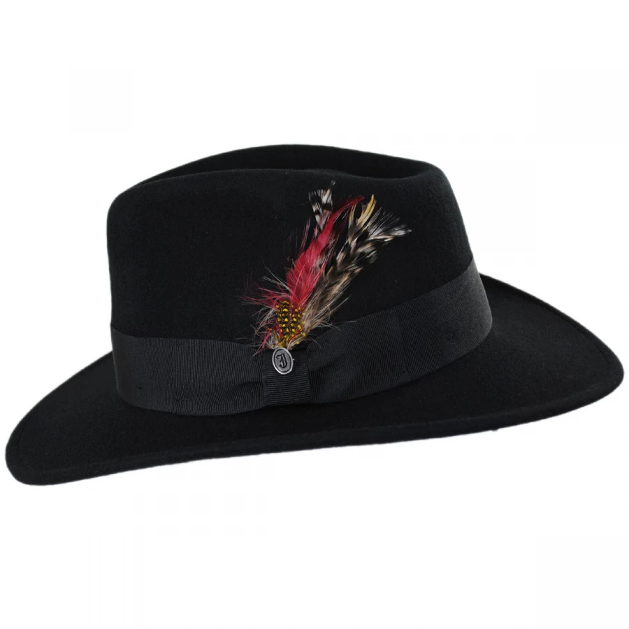 Ford Crushable Wool Felt Fedora Hat - Image 2