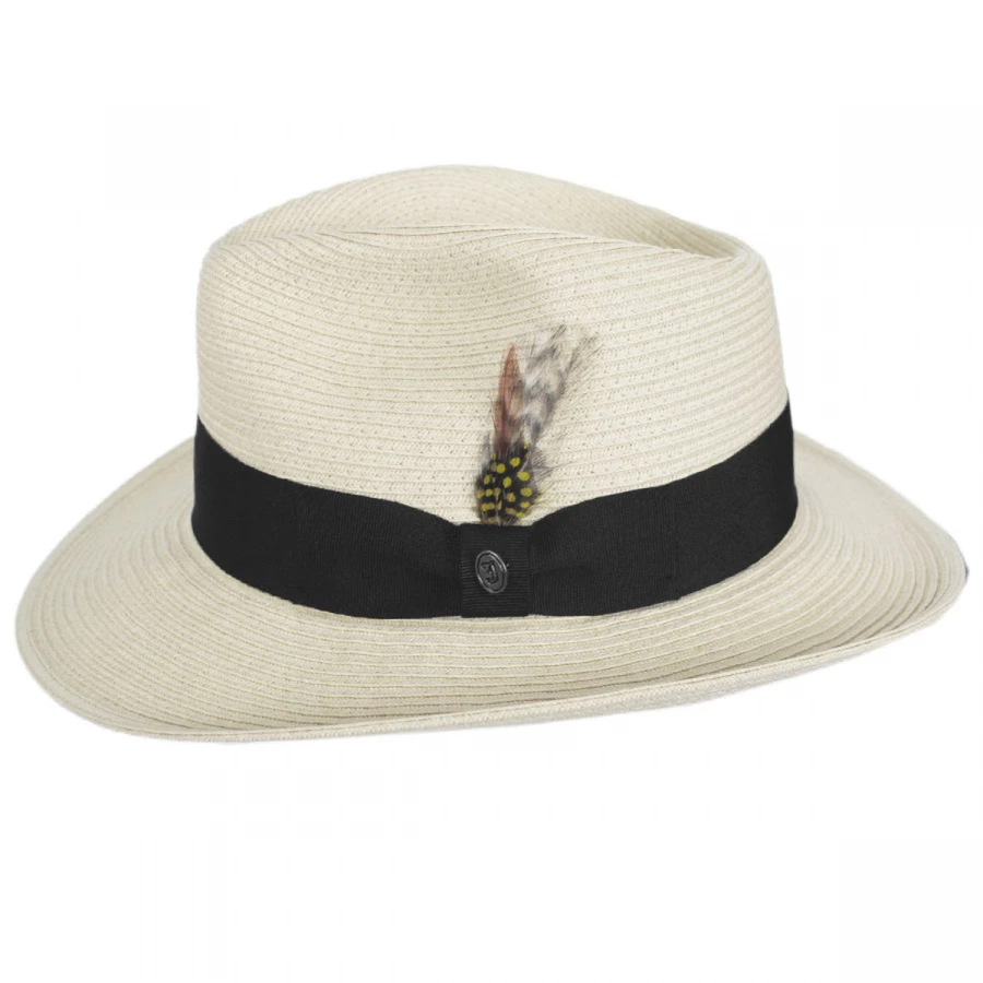 Summer C-Crown Toyo Straw Fedora Hat 2 Summer C-Crown Toyo Straw Fedora Hat - Image 2