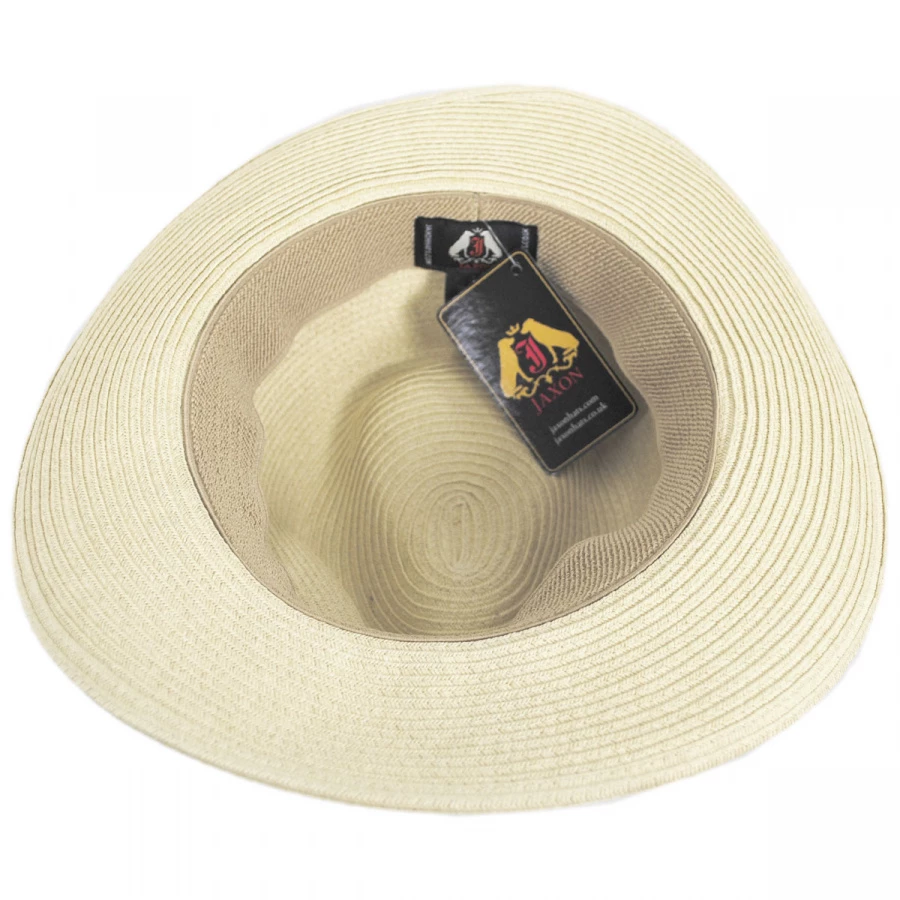 Summer C-Crown Toyo Straw Fedora Hat 3 Summer C-Crown Toyo Straw Fedora Hat - Image 3