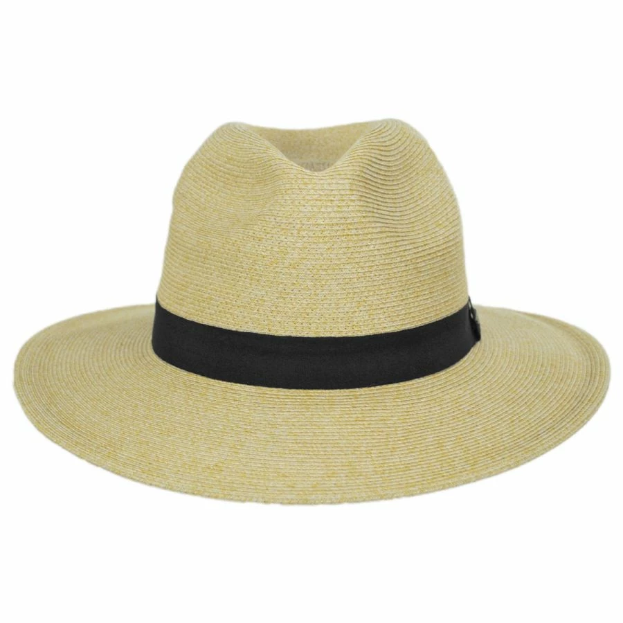 Scala Slider Toyo Straw Safari Fedora Hat 1 Scala Slider Toyo Straw Safari Fedora Hat