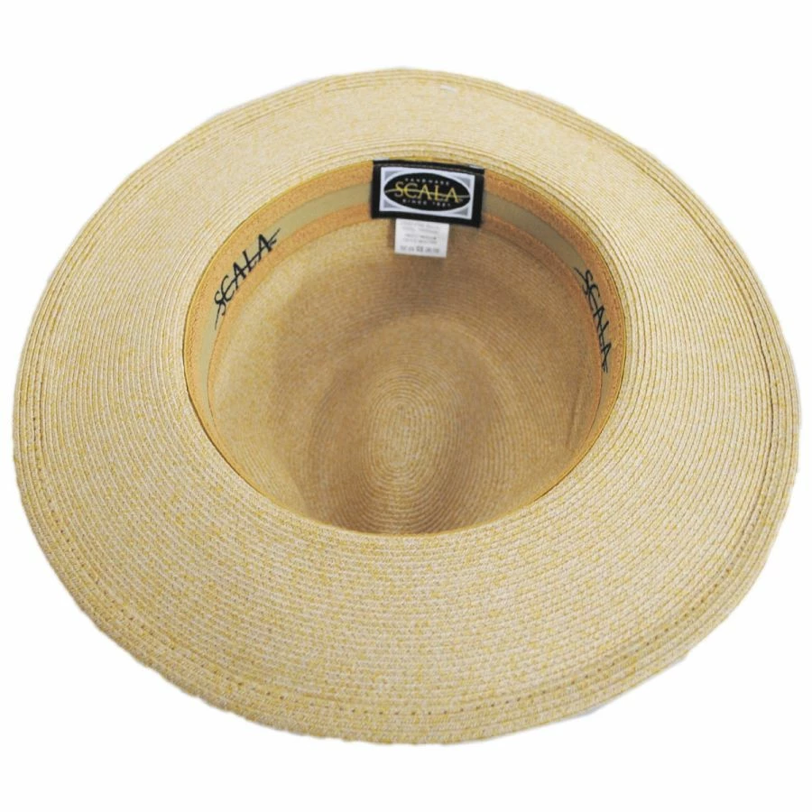 Scala Slider Toyo Straw Safari Fedora Hat 3 Scala Slider Toyo Straw Safari Fedora Hat - Image 3