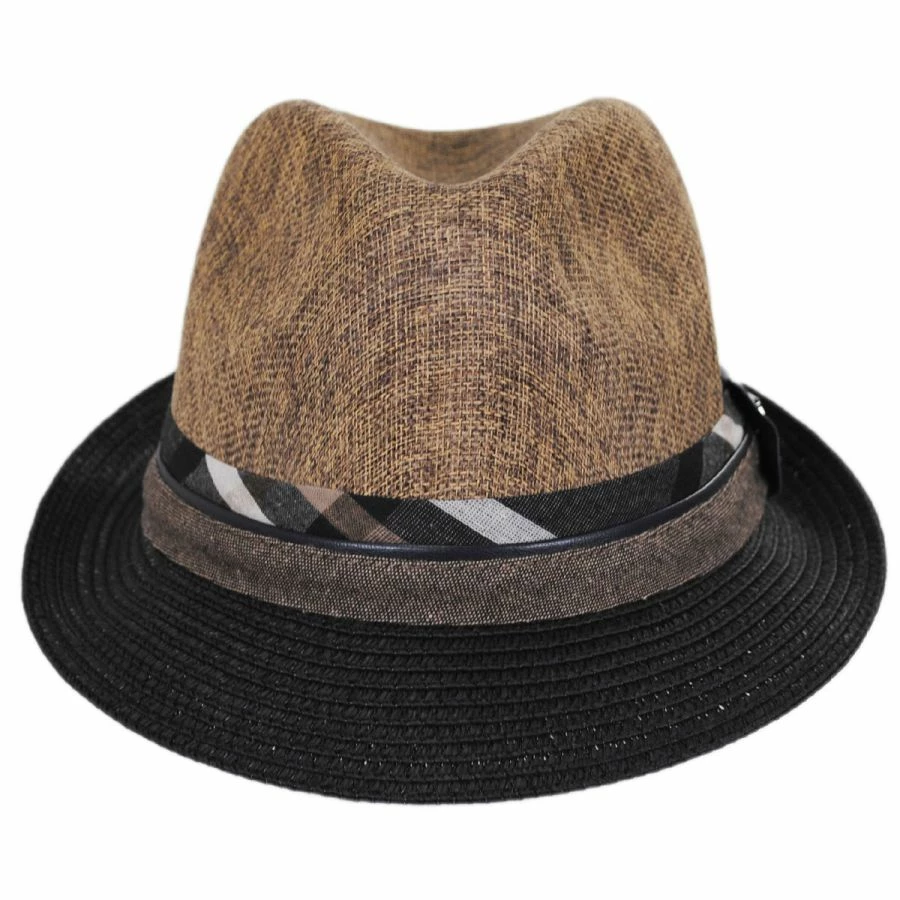 Roxbury Toyo Straw Blend Fedora Hat 1 Roxbury Toyo Straw Blend Fedora Hat