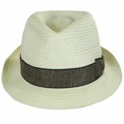 Luigi Toyo Straw Fedora Hat