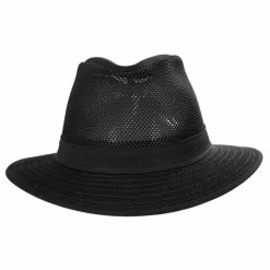 Packable Mesh Safari Fedora Hat