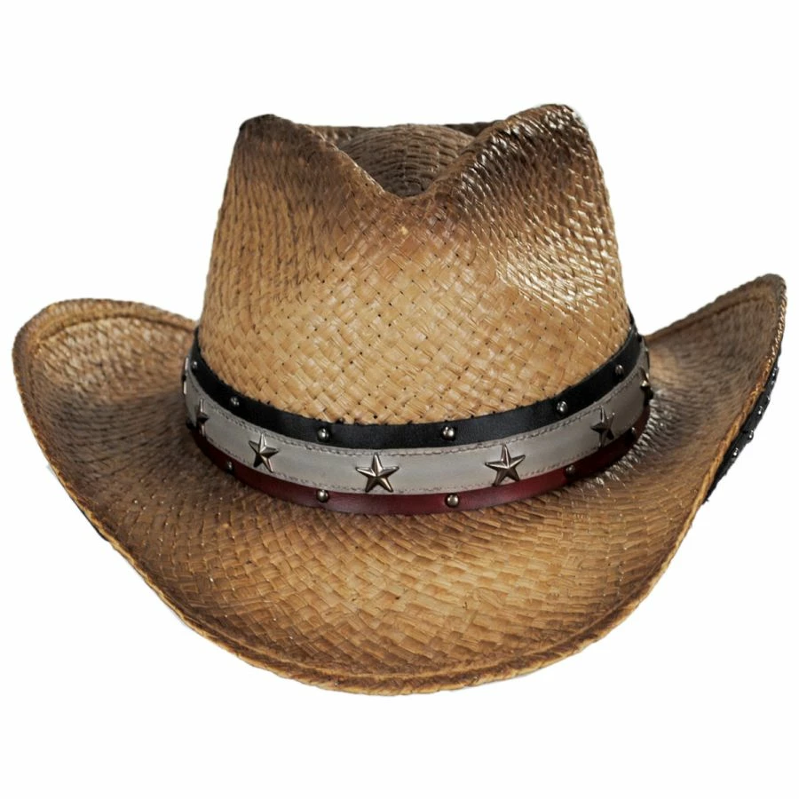 Star Spangled Toyo Straw Western Hat