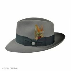 Stetson Pinnacle Beaver Fur Felt Fedora Hat -CHARLIE 1 HORSE Shop 375993