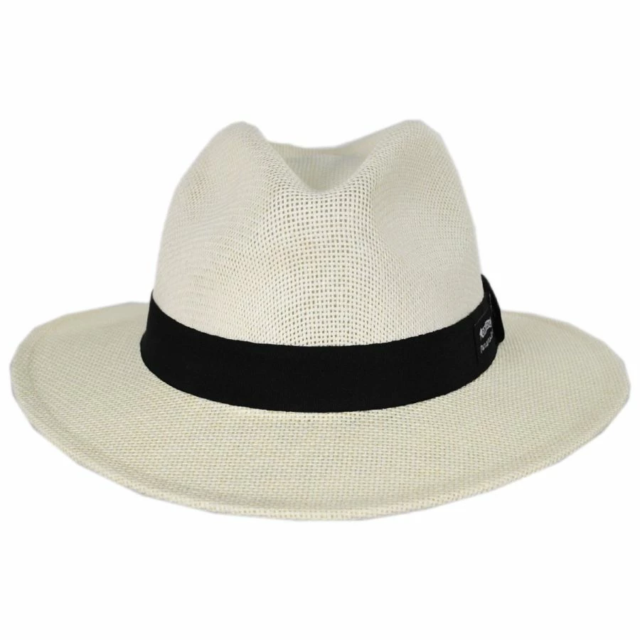 Panama Jack Kingfin Toyo Straw Safari Fedora Hat 1 Panama Jack Kingfin Toyo Straw Safari Fedora Hat