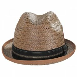 Coconut Straw Stingy Fedora Hat