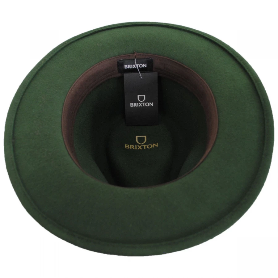 Messer Wool Felt Fedora Hat - Moss - Image 3