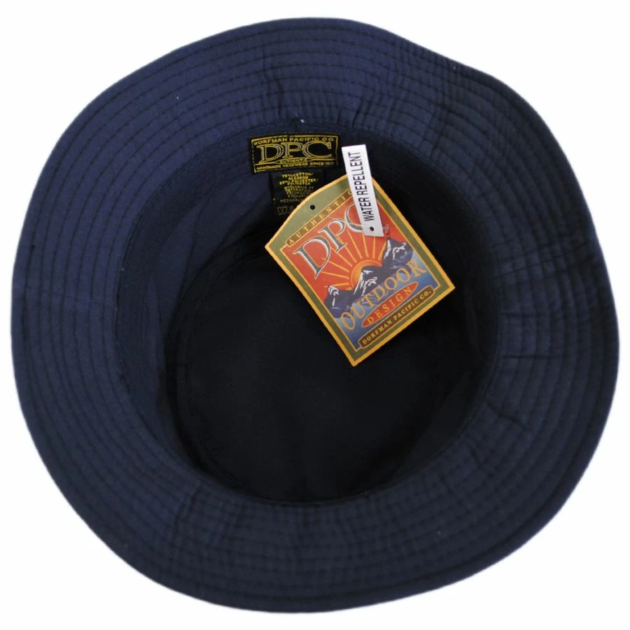 Poplin Cotton Blend Rain Bucket Hat 3 Poplin Cotton Blend Rain Bucket Hat - Image 3
